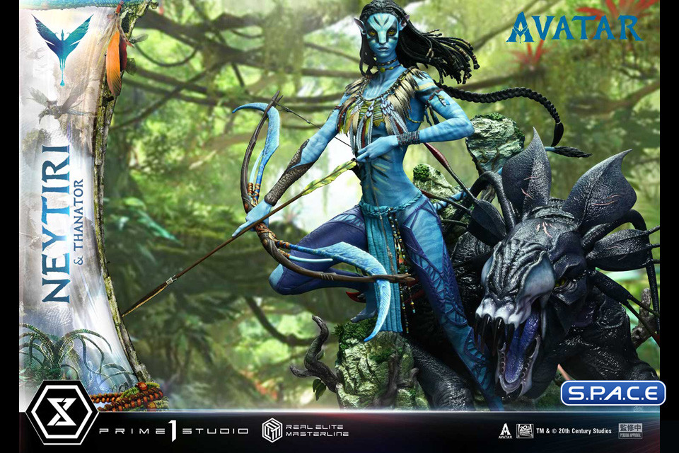 1/4 Scale Neytiri & Thanator Real Elite Masterline Statue (Avatar)