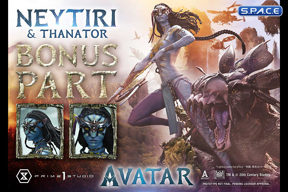 1/4 Scale Neytiri & Thanator Deluxe Real Elite Masterline Statue - Bonus Version (Avatar)