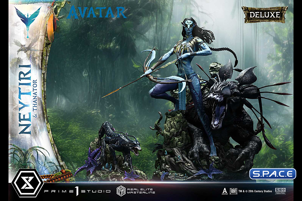 1/4 Scale Neytiri & Thanator Deluxe Real Elite Masterline Statue - Bonus Version (Avatar)