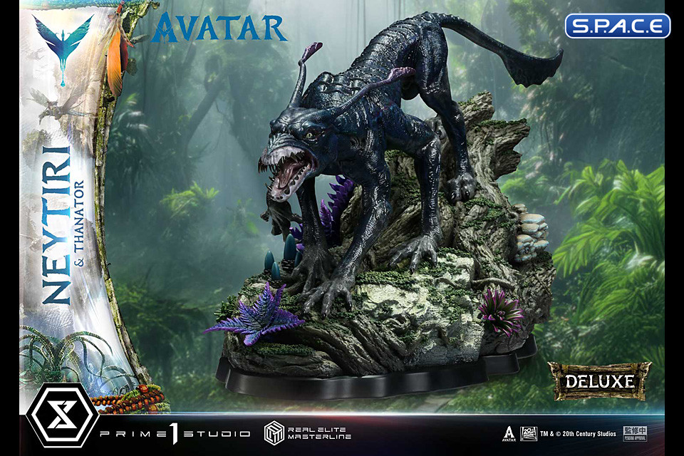 1/4 Scale Neytiri & Thanator Deluxe Real Elite Masterline Statue - Bonus Version (Avatar)