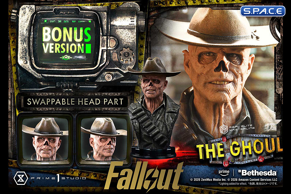 1/4 Scale The Ghoul Deluxe Real Elite Masterline Statue - Bonus Version (Fallout)