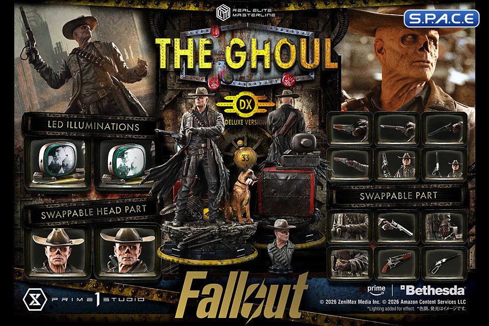 1/4 Scale The Ghoul Deluxe Real Elite Masterline Statue - Bonus Version (Fallout)