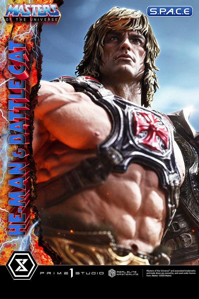 1/4 Scale He-Man & Battle Cat Real Elite Masterline Statue (Masters of the Universe)