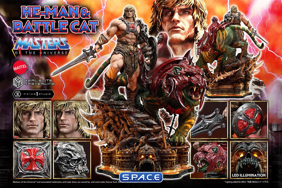 1/4 Scale He-Man & Battle Cat Real Elite Masterline Statue (Masters of the Universe)