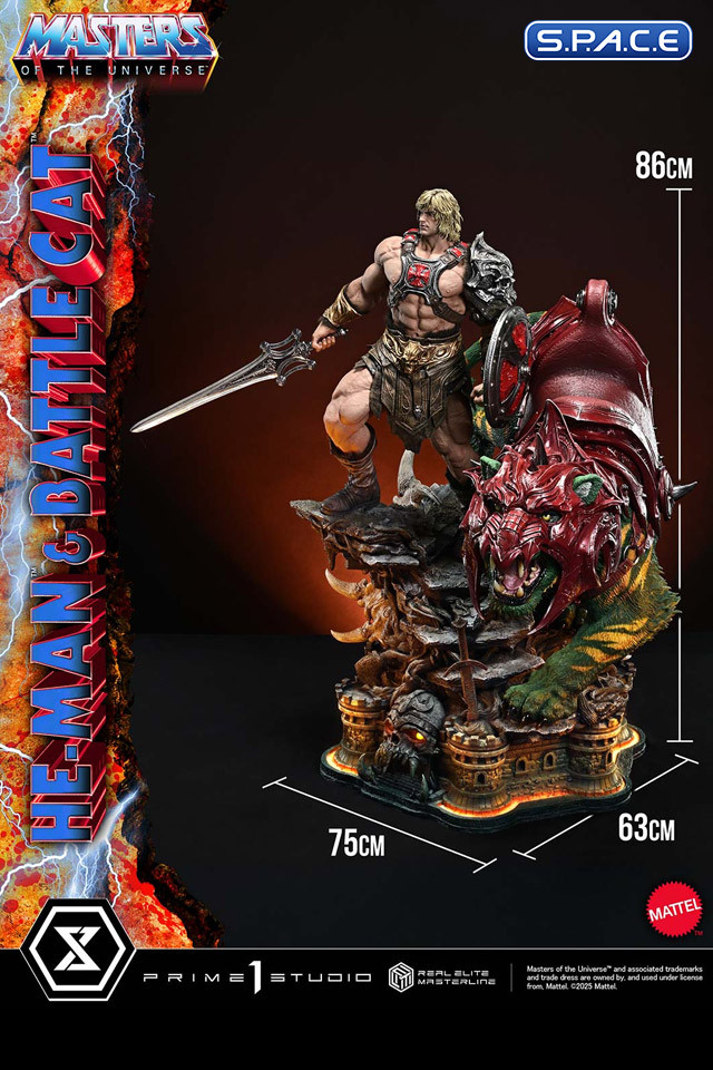 1/4 Scale He-Man & Battle Cat Real Elite Masterline Statue (Masters of the Universe)