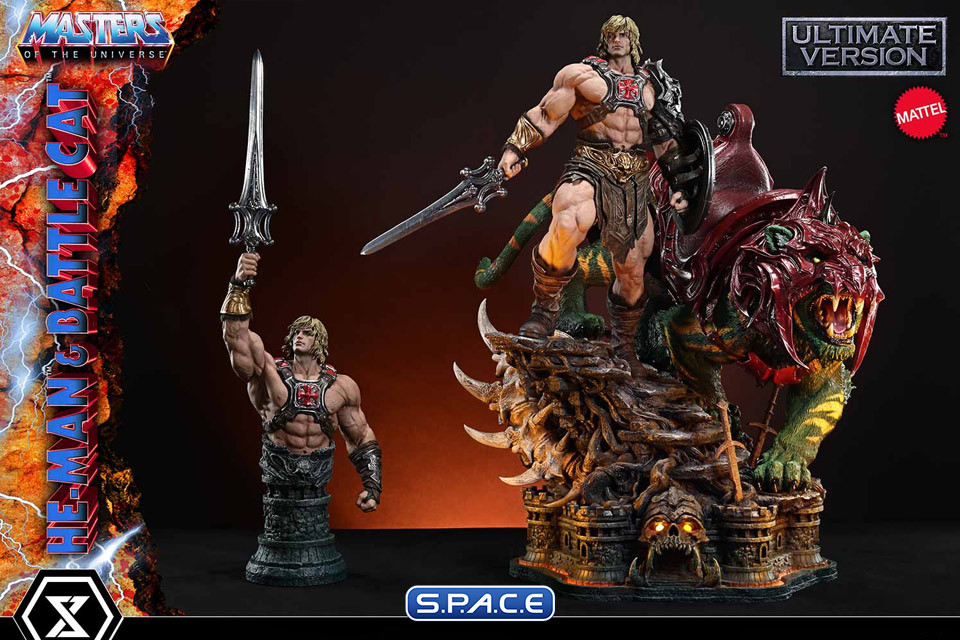 1/4 Scale He-Man & Battle Cat Real Elite Masterline Statue - Ultimate Version (Masters of the Universe)