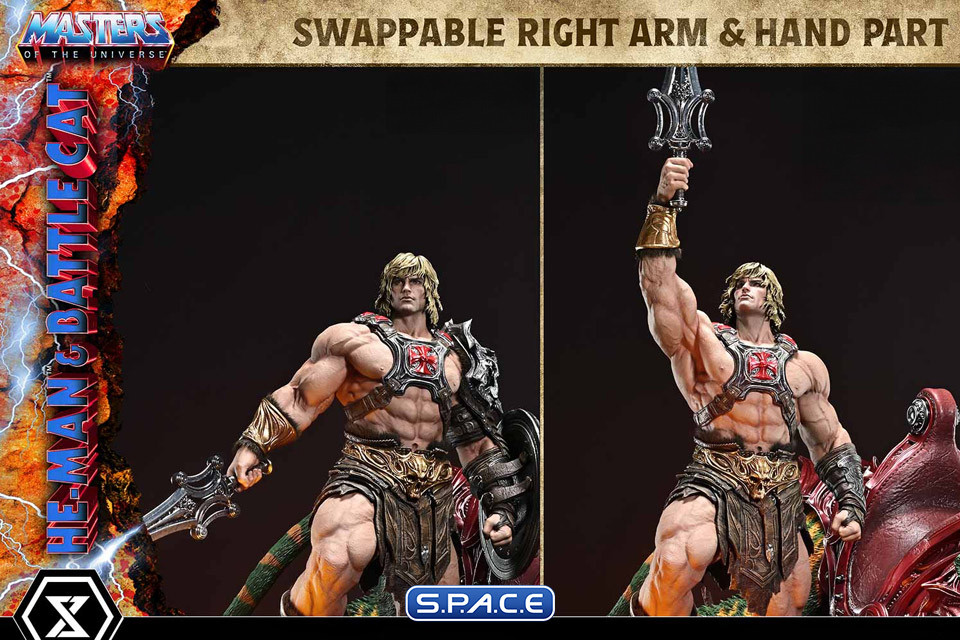 1/4 Scale He-Man & Battle Cat Real Elite Masterline Statue - Ultimate Version (Masters of the Universe)