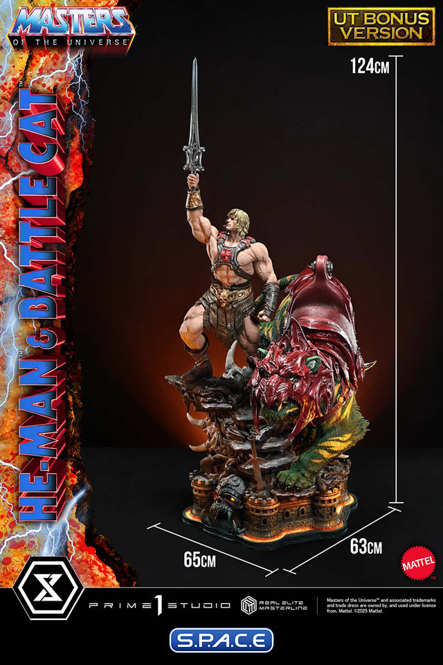 1/4 Scale He-Man & Battle Cat Real Elite Masterline Statue - Ultimate Bonus Version (Masters of the Universe)