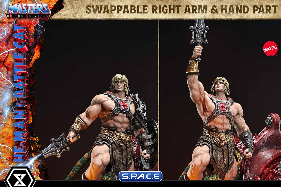 1/4 Scale He-Man & Battle Cat Real Elite Masterline Statue - Ultimate Bonus Version (Masters of the Universe)