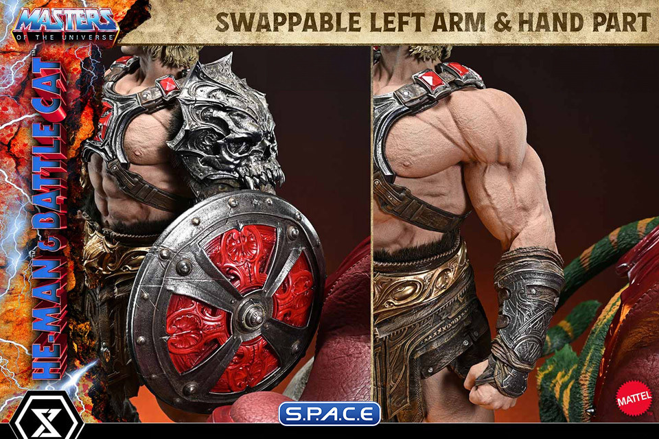 1/4 Scale He-Man & Battle Cat Real Elite Masterline Statue - Ultimate Bonus Version (Masters of the Universe)