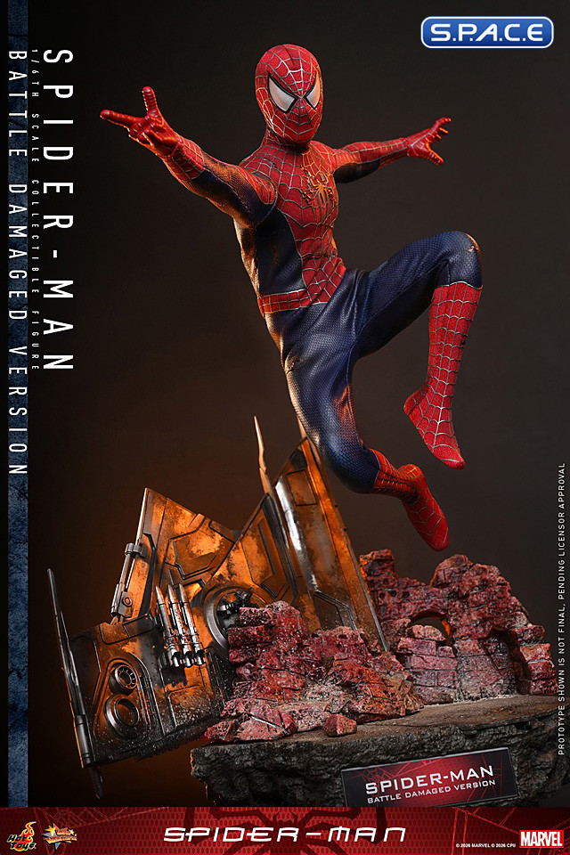 1/6 Scale Spider-Man Battle-Damaged Version Movie Masterpiece MMS859 (Spider-Man)