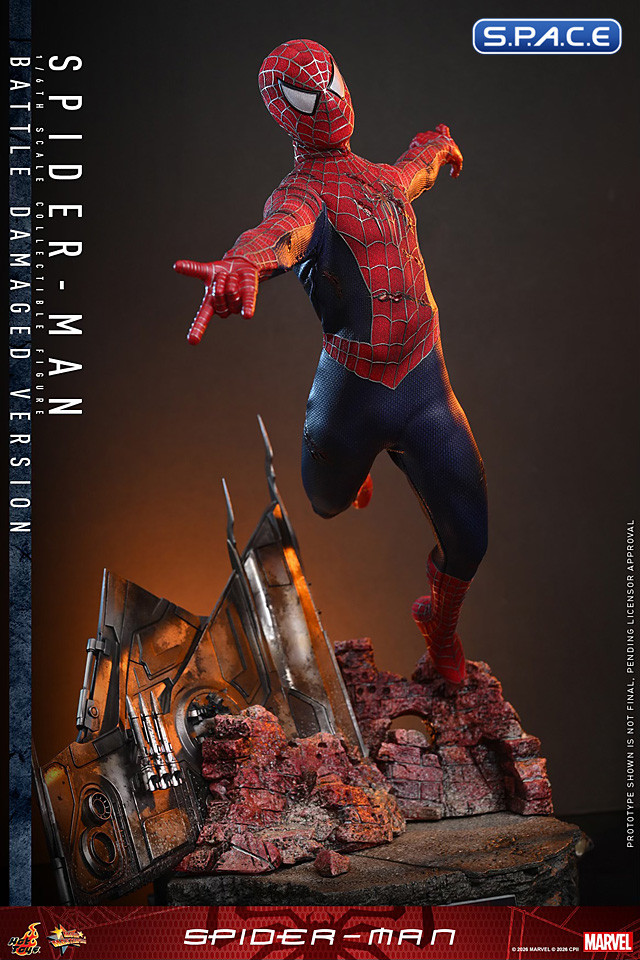 1/6 Scale Spider-Man Battle-Damaged Version Movie Masterpiece MMS859 (Spider-Man)