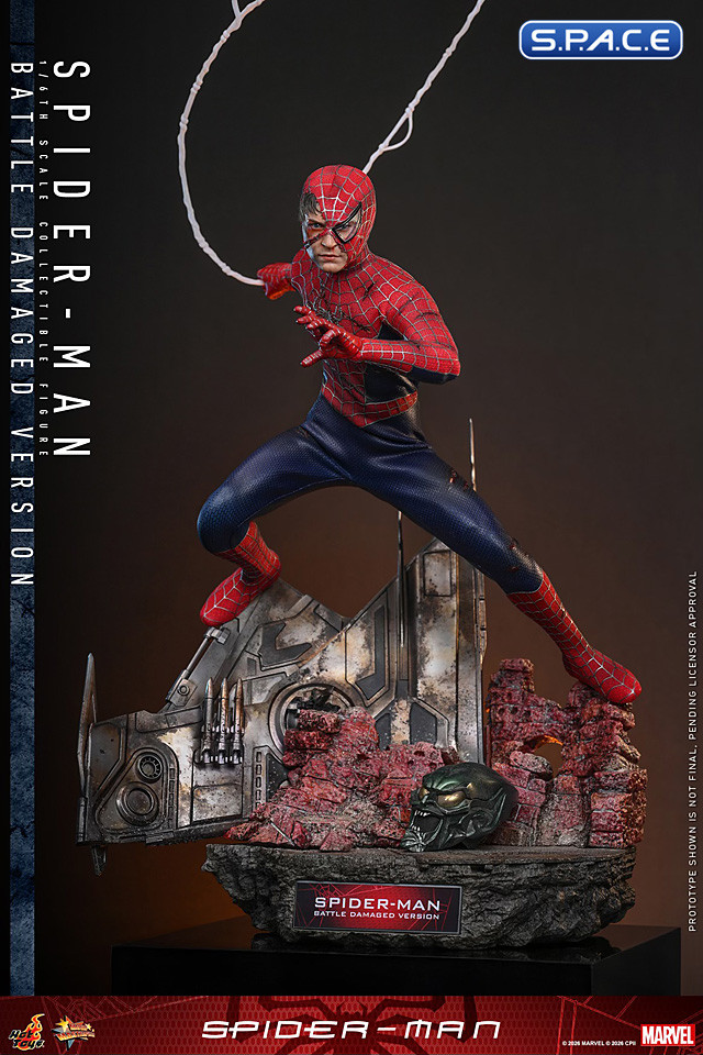 1/6 Scale Spider-Man Battle-Damaged Version Movie Masterpiece MMS859 (Spider-Man)