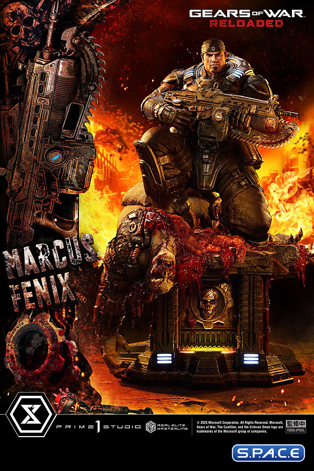 1/3 Scale Marcus Fenix Real Elite Masterline Statue (Gears of War: Reloaded)
