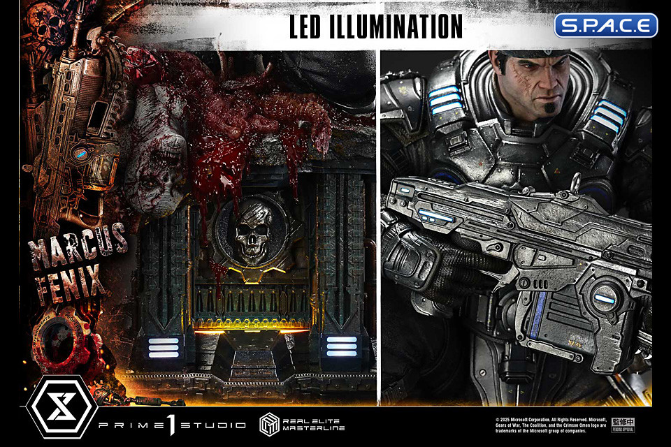 1/3 Scale Marcus Fenix Real Elite Masterline Statue (Gears of War: Reloaded)