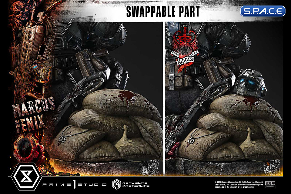 1/3 Scale Marcus Fenix Ultimate Real Elite Masterline Statue - Bonus Version (Gears of War: Reloaded)