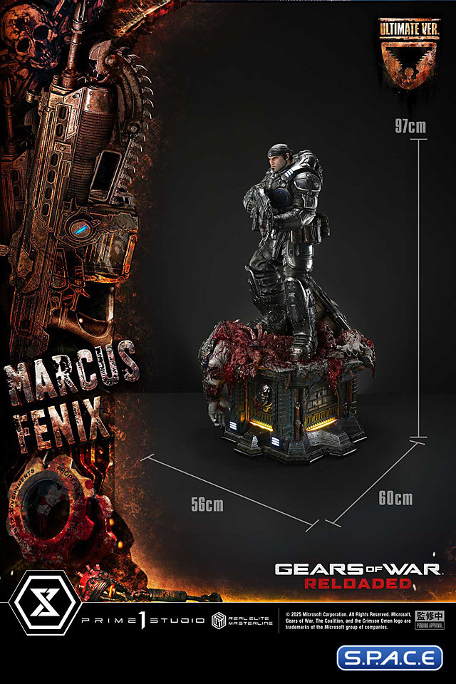 1/3 Scale Marcus Fenix Ultimate Real Elite Masterline Statue - Bonus Version (Gears of War: Reloaded)
