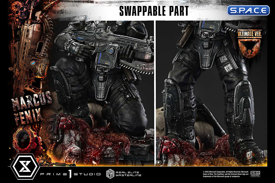1/3 Scale Marcus Fenix Ultimate Real Elite Masterline Statue - Bonus Version (Gears of War: Reloaded)