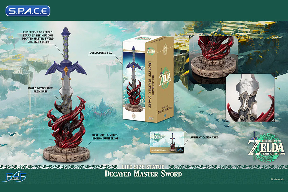 1:1 Decayed Master Sword Life-Size Statue (The Legend of Zelda: Tears of the Kingdom)