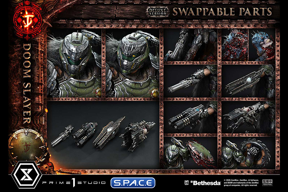 1/4 Scale Doom Slayer Ultimate Premium Masterline - Deluxe Bonus Version (Doom: The Dark Ages)