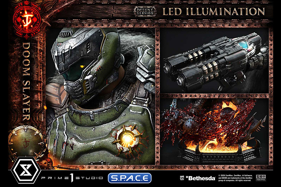 1/4 Scale Doom Slayer Ultimate Premium Masterline - Deluxe Bonus Version (Doom: The Dark Ages)