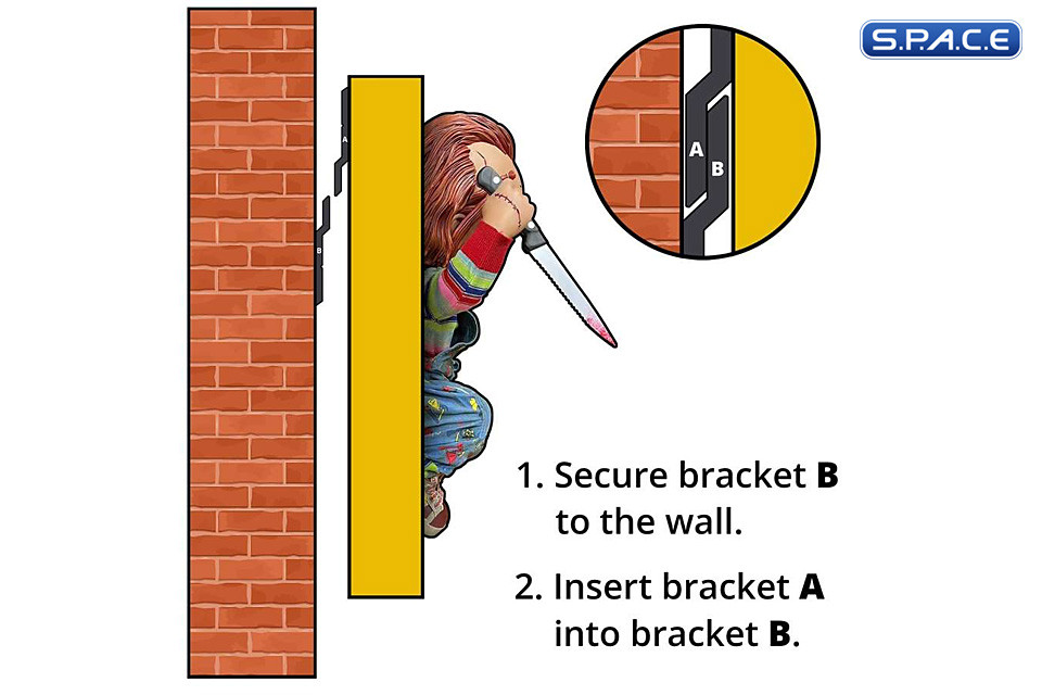 1:1 Chucky Life-Size Wall Sulpture (Bride of Chucky)