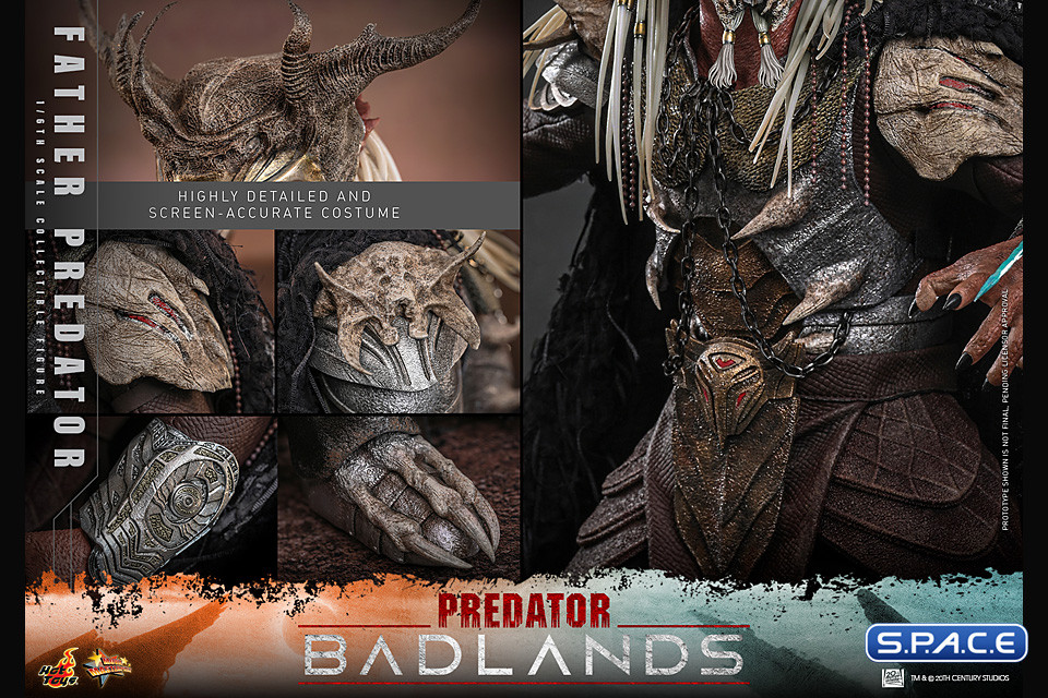 1/6 Scale Father Predator Njohrr Movie Masterpiece MMS863 (Predator: Badlands)