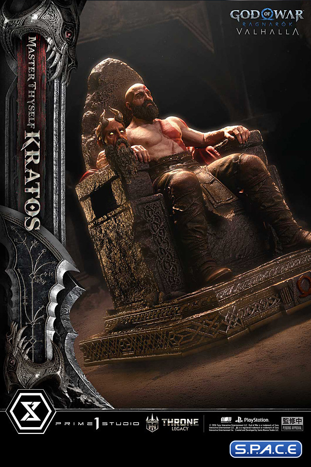 1/3 Scale Master Thyself Kratos Throne Legacy Statue - Bonus Version (God of War Ragnar�k)