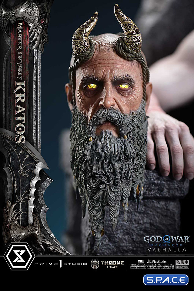 1/3 Scale Master Thyself Kratos Throne Legacy Statue - Bonus Version (God of War Ragnar�k)
