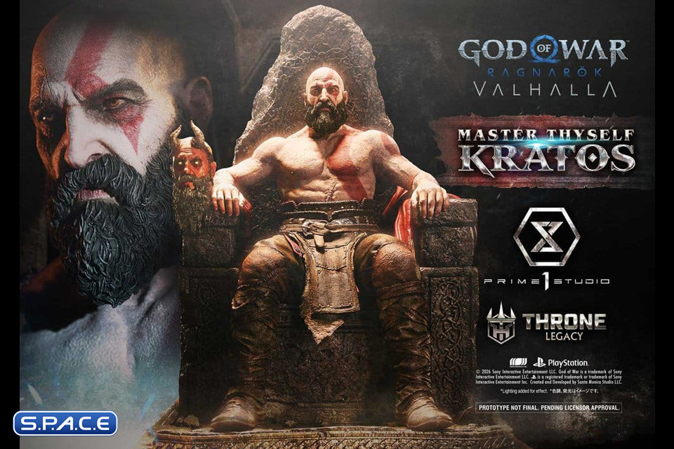1/3 Scale Master Thyself Kratos Throne Legacy Statue (God of War Ragnar�k)