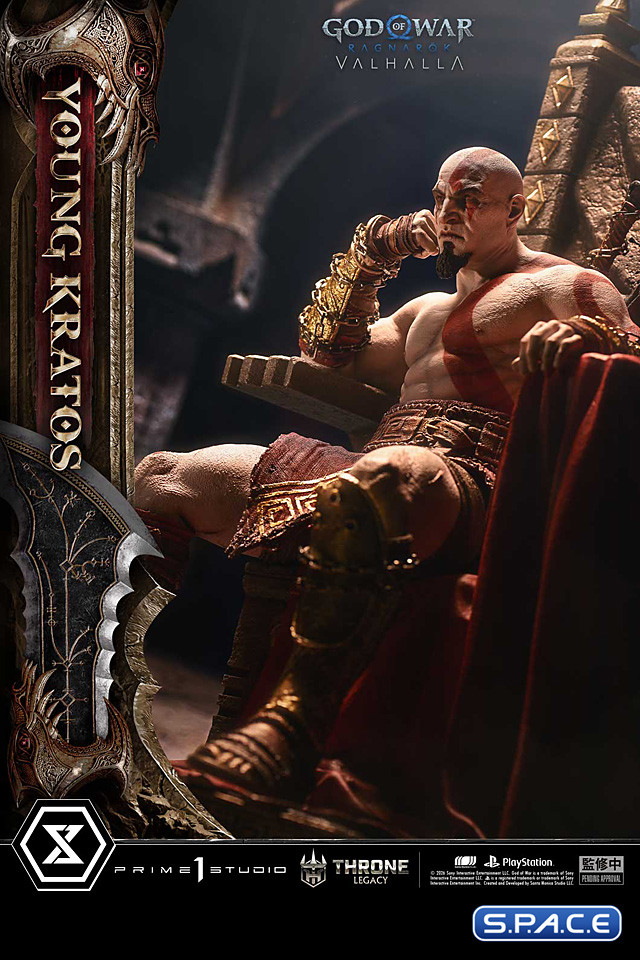 1/3 Scale Young Kratos Throne Legacy Statue - Bonus Version (God of War Ragnar�k)
