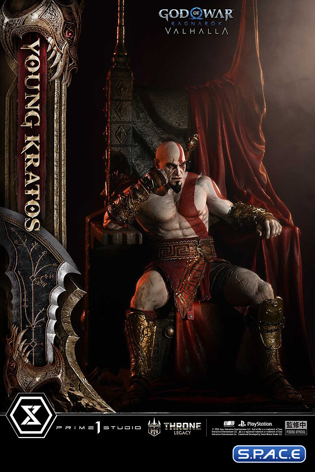 1/3 Scale Young Kratos Throne Legacy Statue - Bonus Version (God of War Ragnar�k)