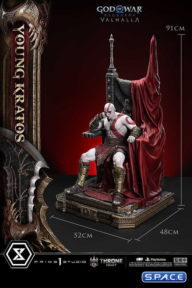 1/3 Scale Young Kratos Throne Legacy Statue - Bonus Version (God of War Ragnar�k)