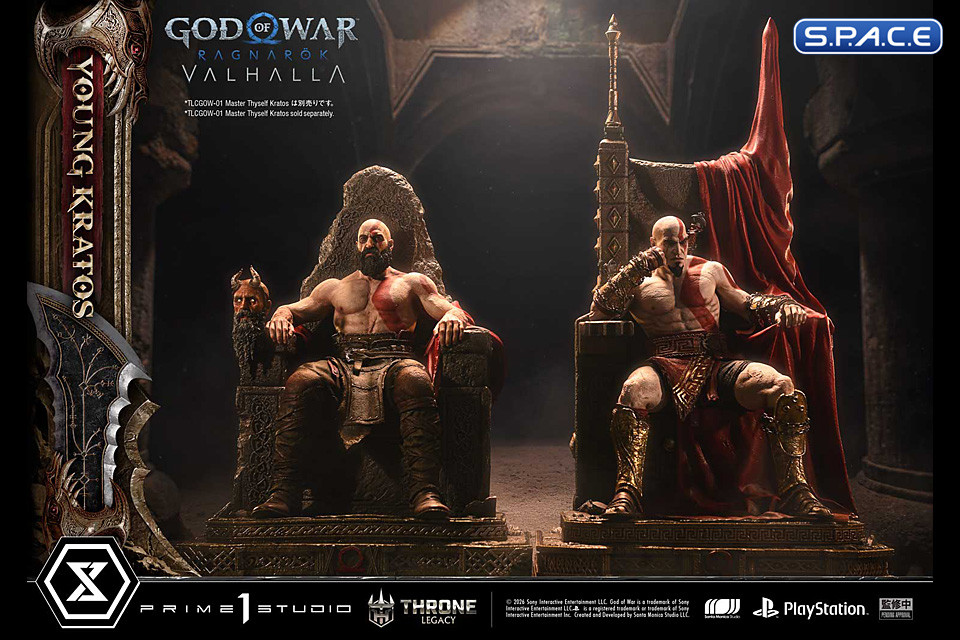 1/3 Scale Young Kratos Throne Legacy Statue - Bonus Version (God of War Ragnar�k)