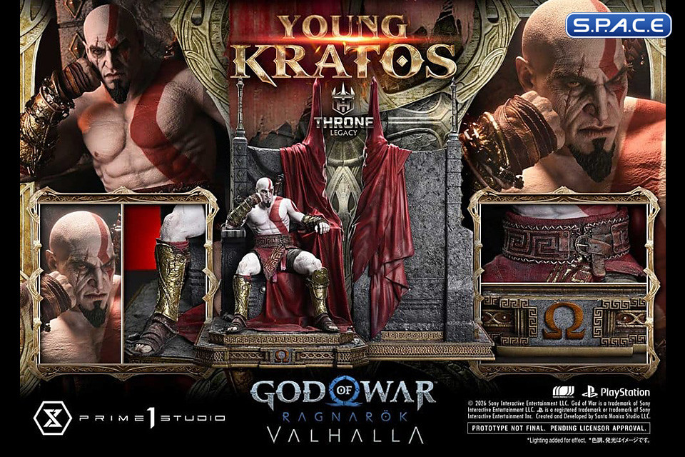 1/3 Scale Young Kratos Throne Legacy Statue (God of War Ragnar�k)