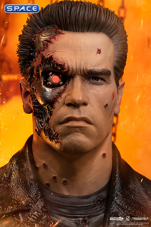 1:1 Battle Damaged T-800 Art Mask Life-Size Replica (Terminator 2)