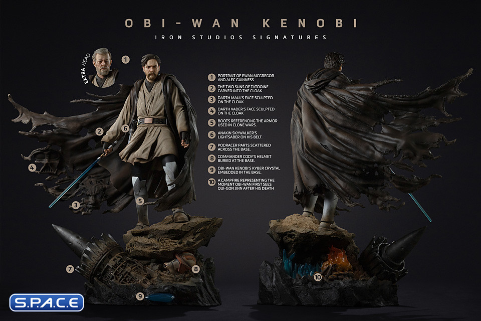 1/4 Scale Obi-Wan Signatures Legacy Replica Statue (Star Wars)