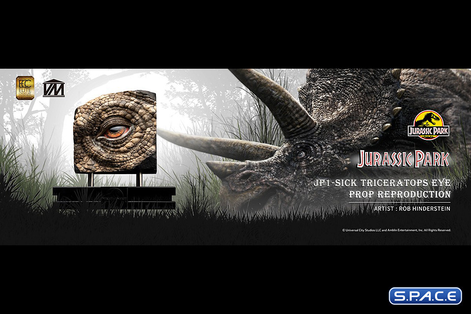 Sick Triceratops Eye Prop Replica (Jurassic Park)