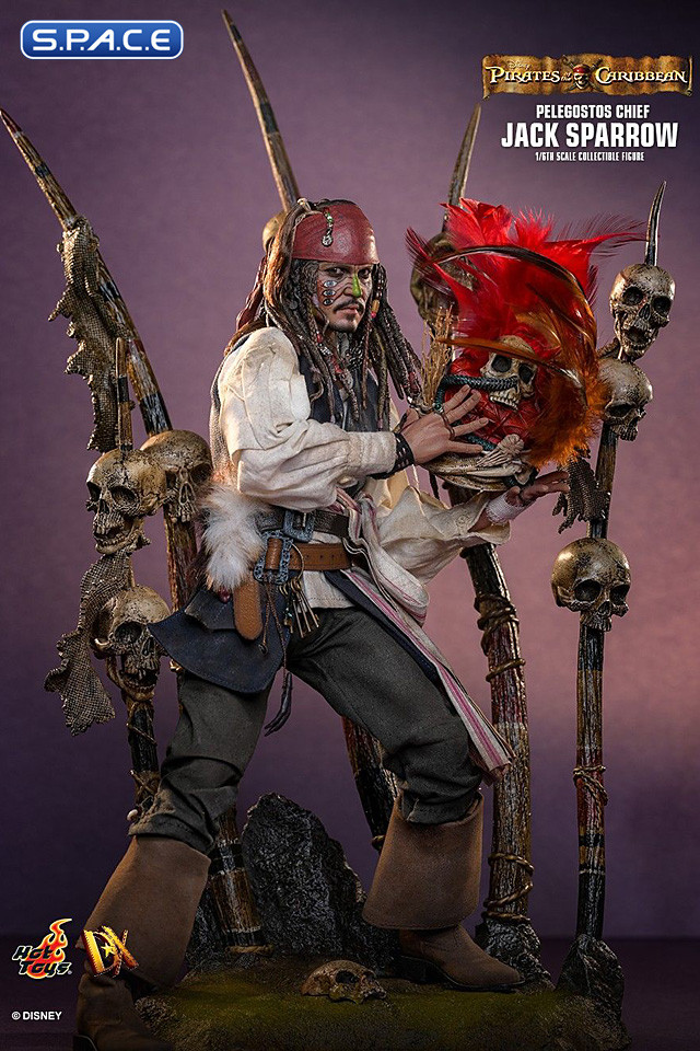1/6 Scale Pelegostos Chief Jack Sparrow DX48 (Pirates of the Caribbean: Dead Mans Chest)