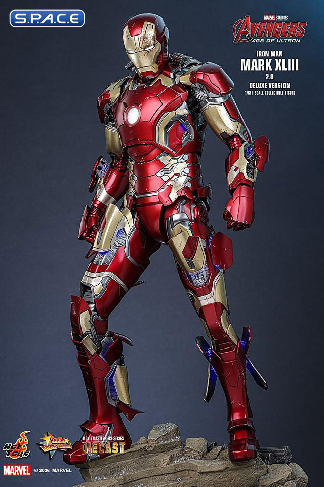 1/6 Scale Iron Man Mark XLIII 2.0 Deluxe Version Movie Masterpiece MMS866D81 (Avengers: Age of Ultron)