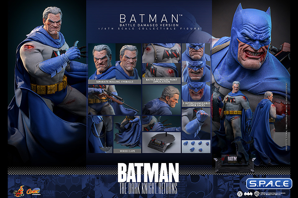 1/6 Scale Battle Damaged Batman Comic Masterpiece CMS031 (Batman: The Dark Knight Returns)