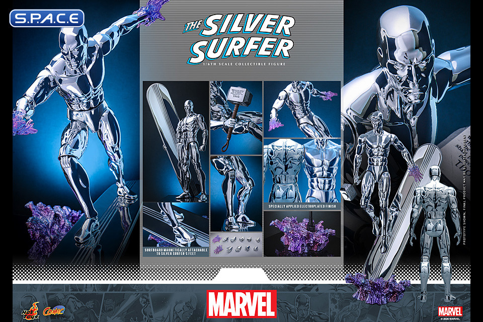 1/6 Scale Silver Surfer Comic Masterpiece CMS033 (Marvel)