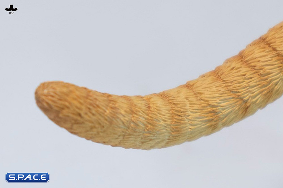 Domestic Cat with Kitten Statue (red)