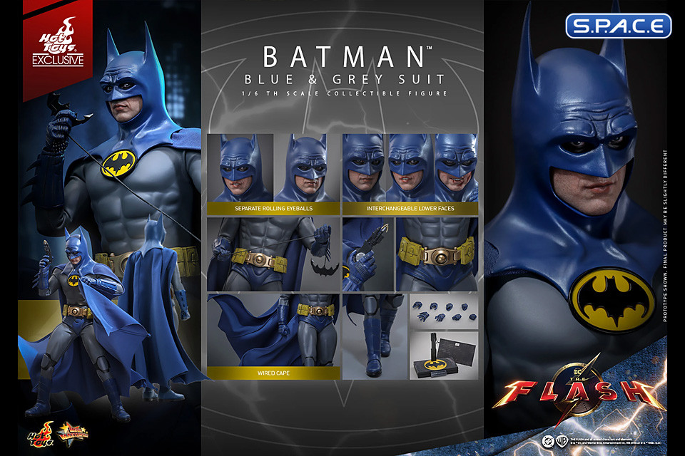 1/6 Scale Batman Movie Masterpiece MMS834 - blue & grey Suit Version (The Flash)
