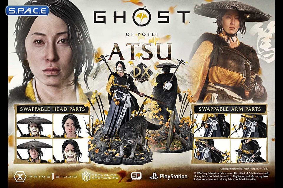 1/4 Scale Atsu Deluxe Real Elite Masterline Statue - Bonus Version (Ghost of Yotei)