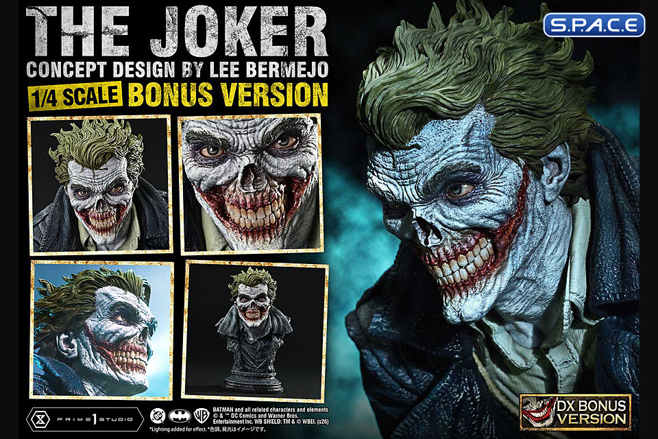 1/4 Scale The Joker �Concept Design by Lee Bermejo� Ultimate Premium Masterline Statue - Deluxe Bonus Version (DC Comics)