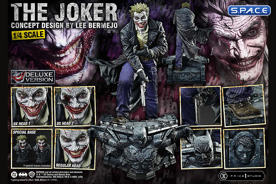 1/4 Scale The Joker �Concept Design by Lee Bermejo� Ultimate Premium Masterline Statue - Deluxe Bonus Version (DC Comics)