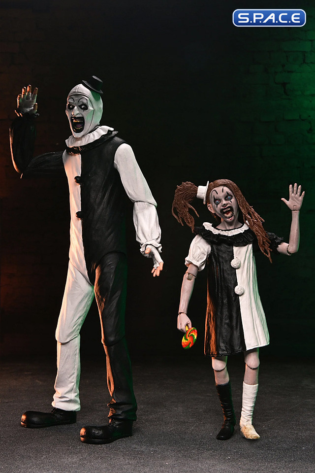 Ultimate Art the Clown and the Little Pale Girl 2-Pack (Terrifier 2)