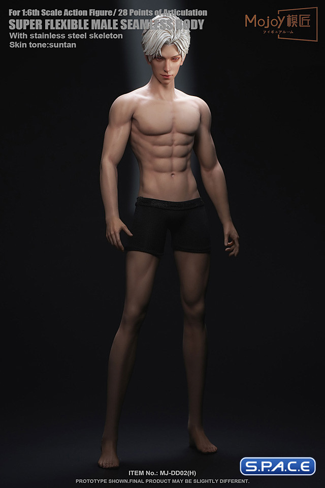 1/6 Scale Seamless Male suntan Body DD02H with head sculpt