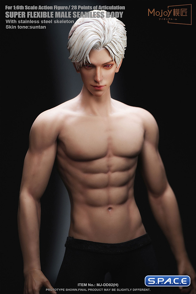 1/6 Scale Seamless Male suntan Body DD02H with head sculpt